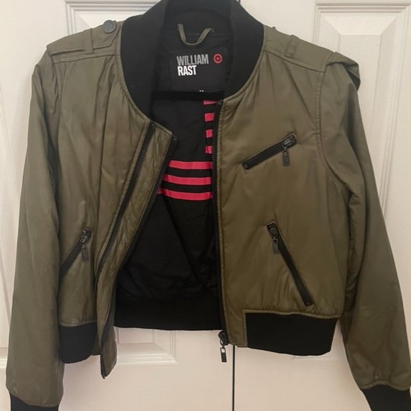 William Rast for Target Army Green Bomber Jacket - Size M - Picture 1 of 3
